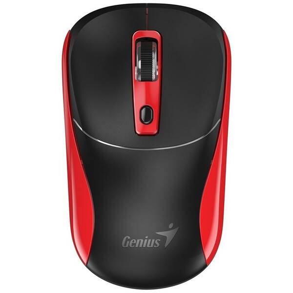 Genius MOUSE NX-7123, wireless, 2.4G, BlueEye, 1200 dpi, butoane/scroll 3/1, rosu, AAx1, 31030043402