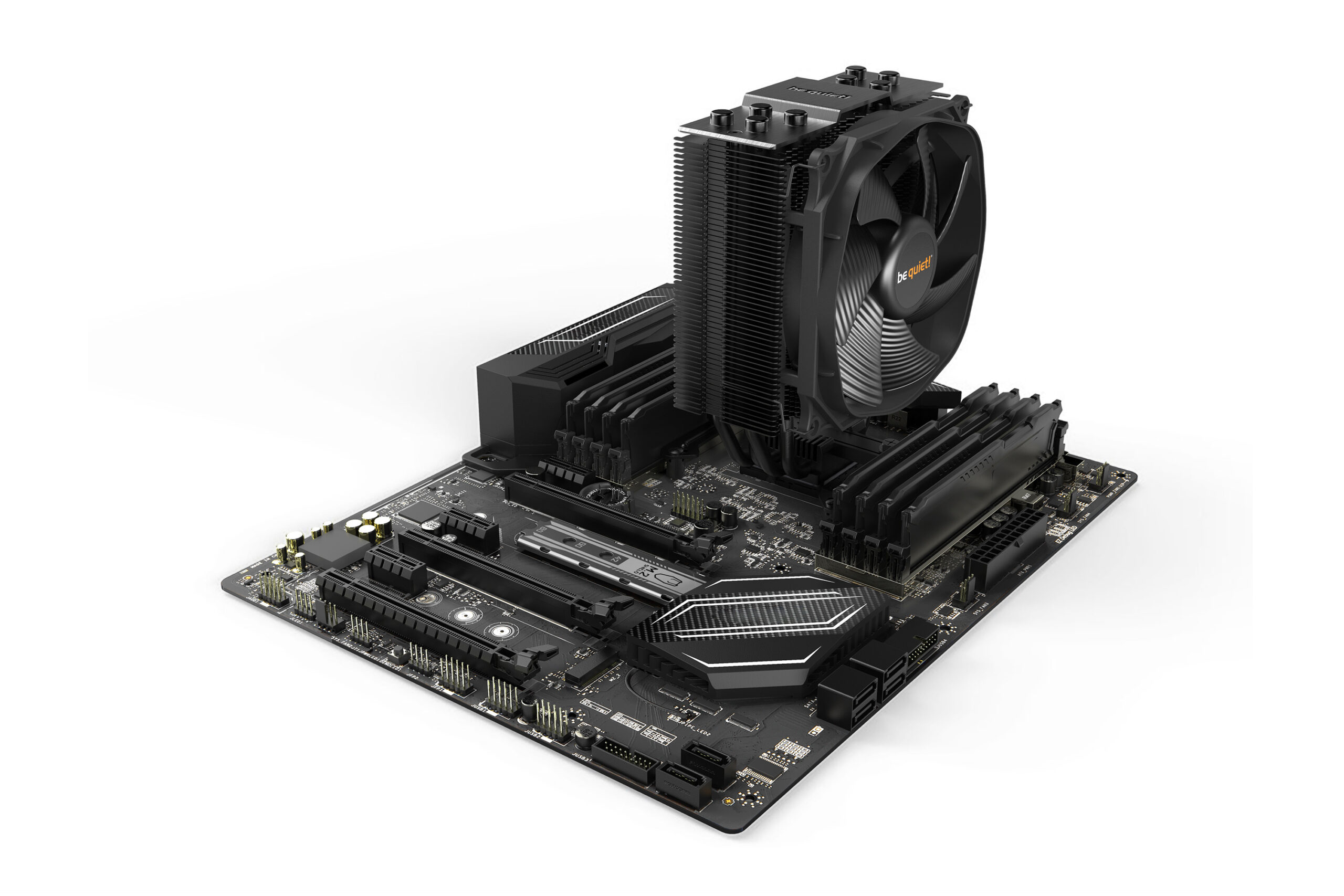 Be Quiet COOLER Dark Rock Slim,racire aer, Ø6 mm×4 pcs heatpipe, skt. Intel LGA, BK024 - imagine 4