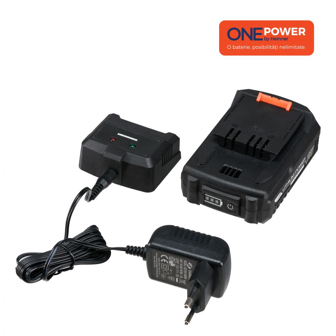HEINNER ONE POWER by PACHET ACM 2.0Ah+INCARCATOR 0.5Ah, HR-LPBI001 - imagine 2