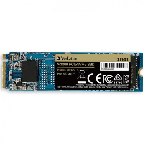 Verbatim SSD Vi3000 PCle NVMe 256GB M.2, 49373