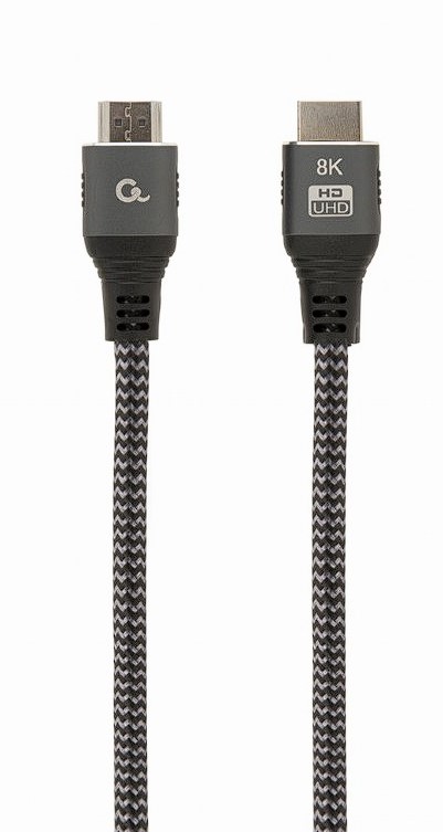 Gembird CABLU video, HDMI (T) la HDMI (T), 2m, HDMI 2.1, premium, conectori auriti, CCB-HDMI8K-2M