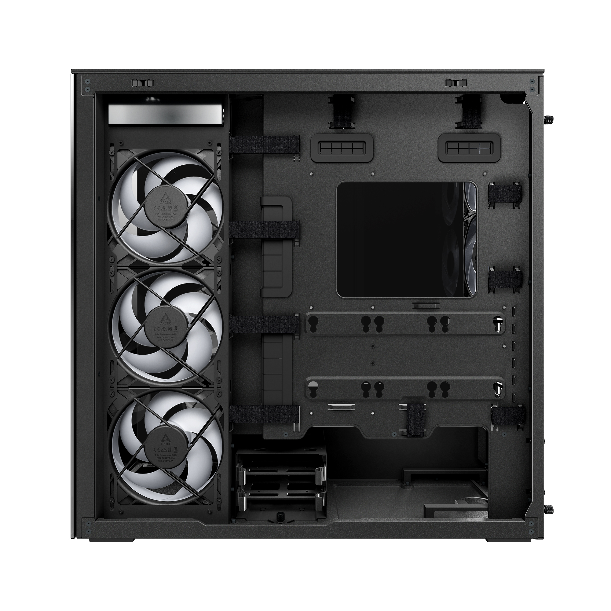 Arctic CARCASA Xtender, mid tower, max 8xfan, 3xP14 ProR ARGB si 2xP12Pro ARGB, ACPCC00015A - imagine 7