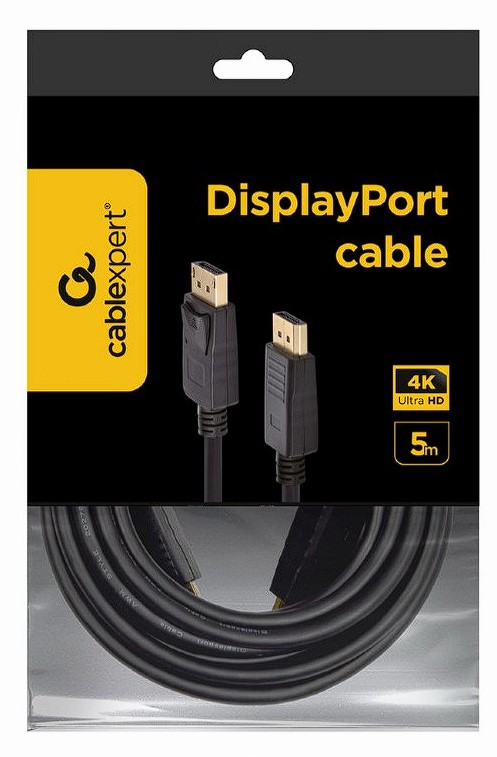 Gembird CABLU video, DisplayPort (T) la DisplayPort (T), 5m, DD 1.2, rezolutie maxima 4K, CC-DP2-5M