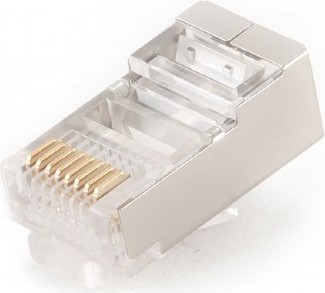 Gembird MUFA RJ-45 pt. cablu FTP, SFTP, Cat5e, RJ-45 (T), ecranat, plastic cu metal, 10, PLUG5SP/10