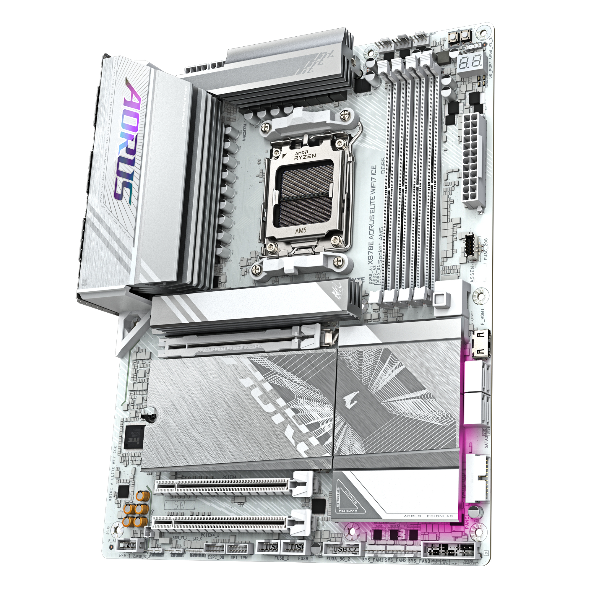 Gigabyte MB X870E AORUS ELITE WIFI7 ICE, X870E A ELITE WF7 ICE - imagine 4