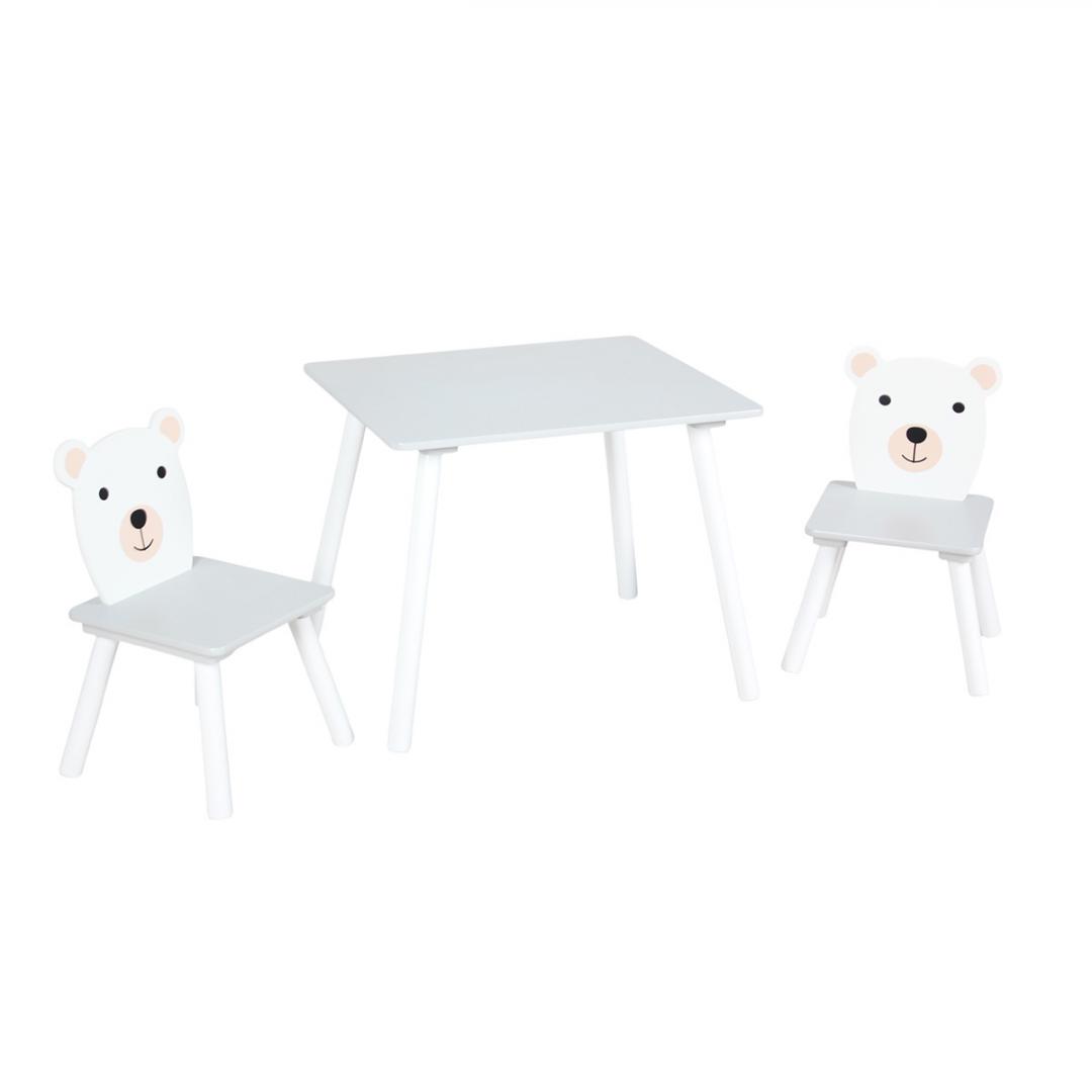 U-GROW Set masuta si 2 scaune, cu spatiu de activitati, Bear, UG-74KINET - imagine 3