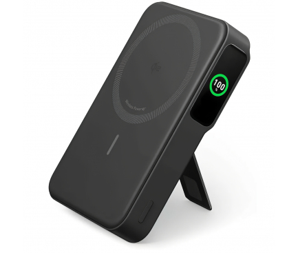 Anker POWER BANK MagGo 10.000 mAh, 27W Qi 2.0 15W, suport pliabil compatibil iPhone, A1654G11