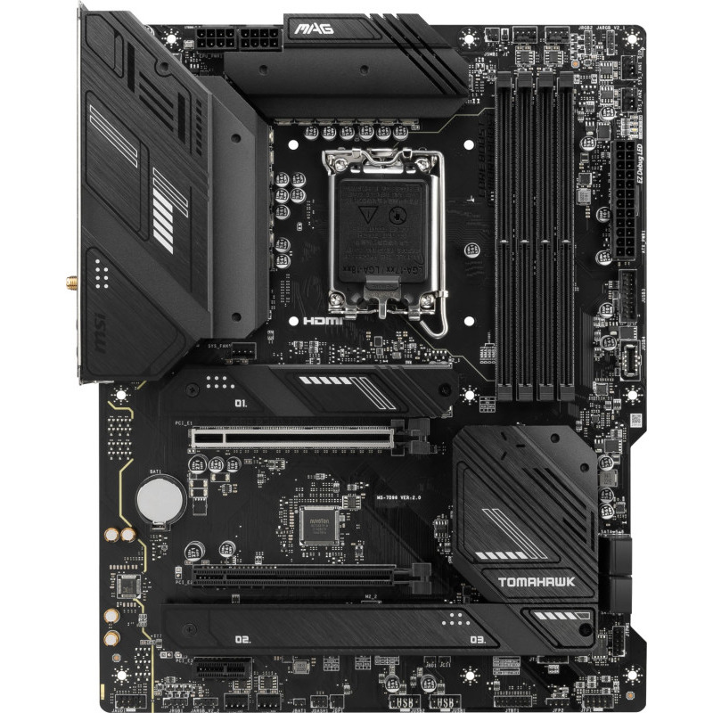 MSI LGA1700 ATX MB DDR5 2xPCIe x16 4xSATA, MAG B760 TOMAHAWK WIFI