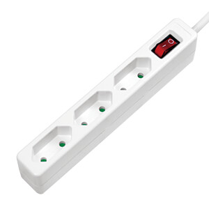 Logilink PRELUNGITOR, Euro skt x 3, conectare prin Schuko (T), cablu 1.5 m, 7.5 A, protectie, LPS230
