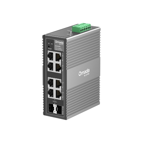 Tp-Link SWITCH INDUSTRIAL, easy managed cu 8 porturi Gigabit, 2× Sloturi Combo SFP/RJ45, IES208G