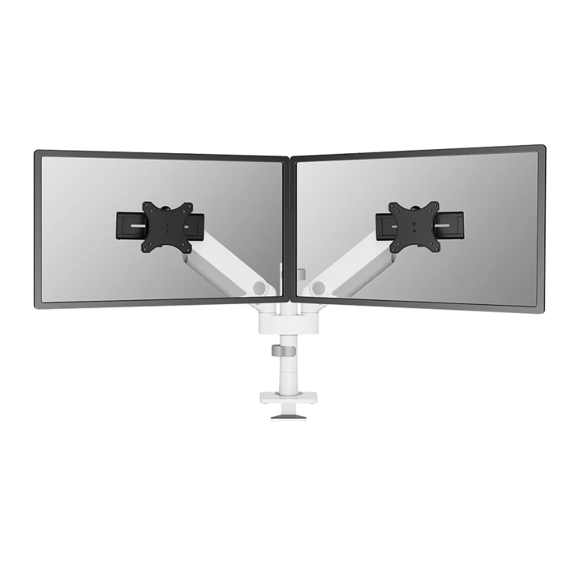 Neomounts Suport dublu mon. birou NM 24"-34" alb, DS65S-950WH2