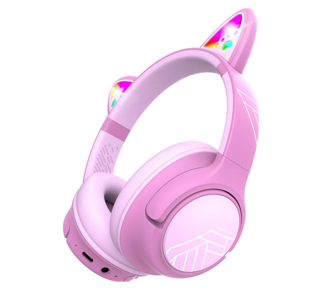 POWERLOCUS Casti Head-band Bobo, Wireless, Roz, PWL-BOBOCAT-PINK - imagine 4