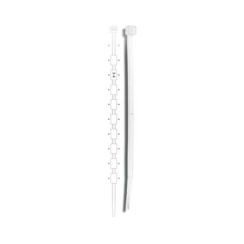 ELEMATIC Brida plastic 3,5 x 370 (100buc) -, 5208