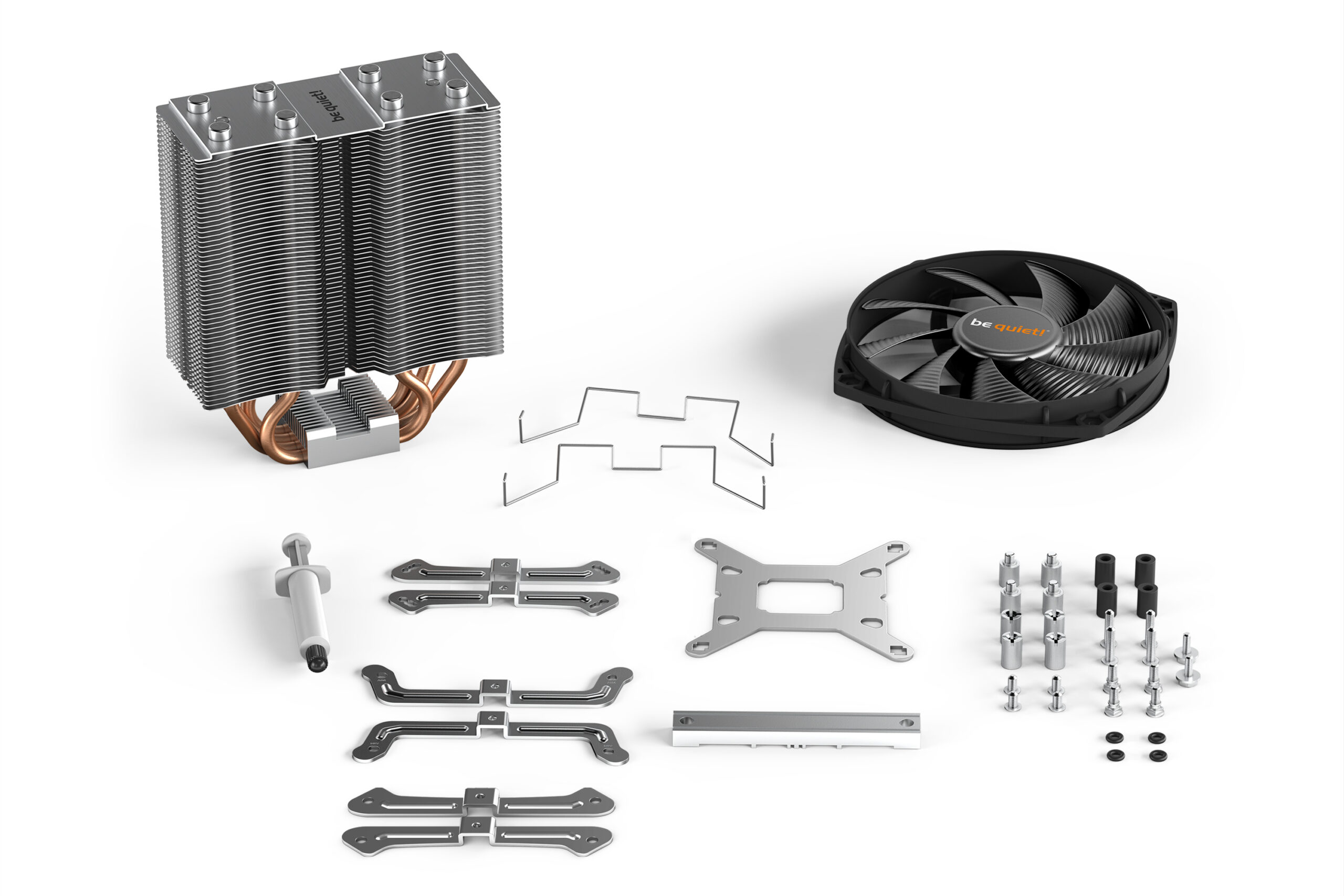 Be Quiet COOLER Shadow Rock Slim 2,racire aer, Ø6 mm×4 pcs heatpipe, skt. Intel LGA, BK032 - imagine 5