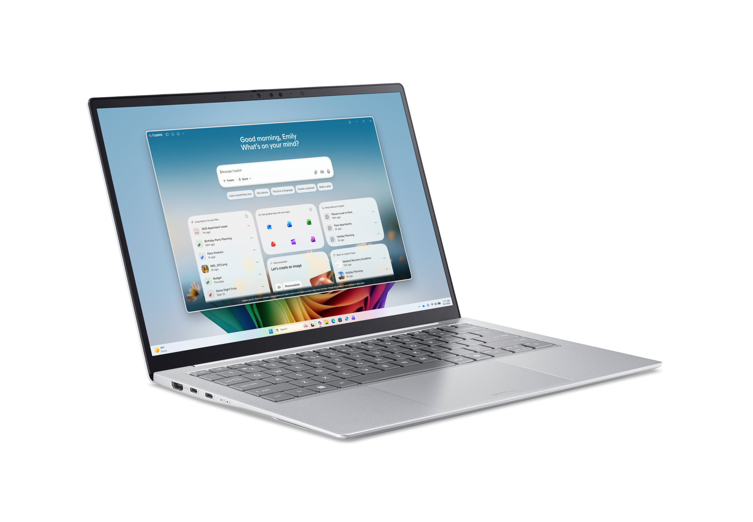 Acer Notebook SFE14-I51 CU7-355 14"/16/512GB W11, NX.JVQEX.00A - imagine 2
