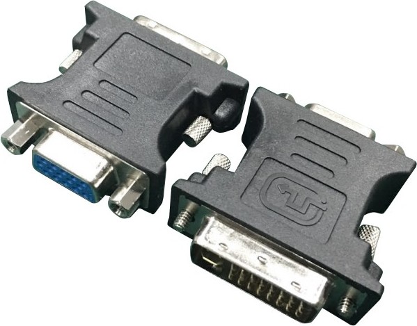 Gembird ADAPTOR video, DVI-I DL (T) la VGA (M), black, A-DVI-VGA-BK
