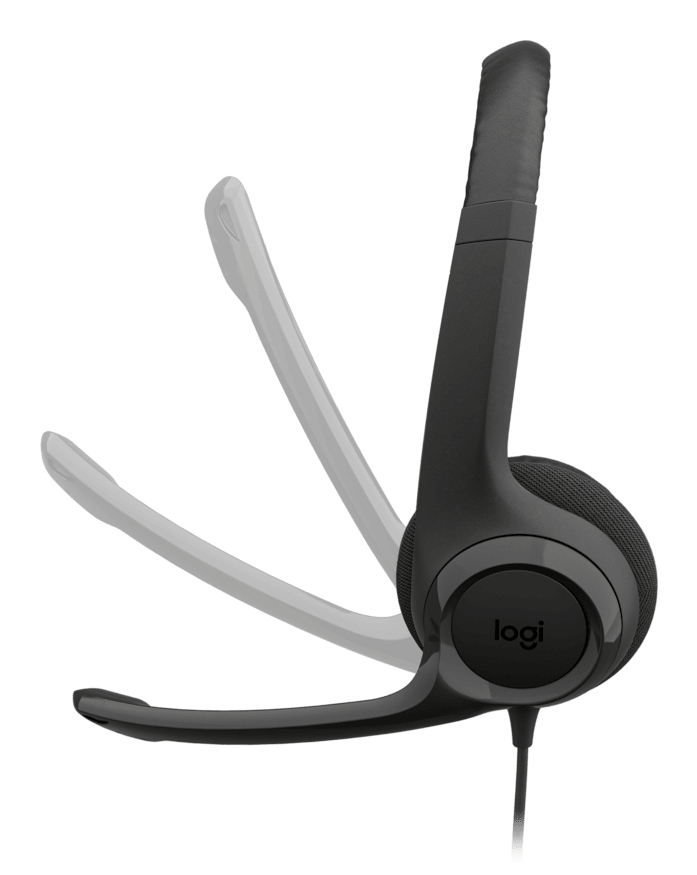 Logitech Casti H390 USB-C Black, 981-001576 - imagine 4