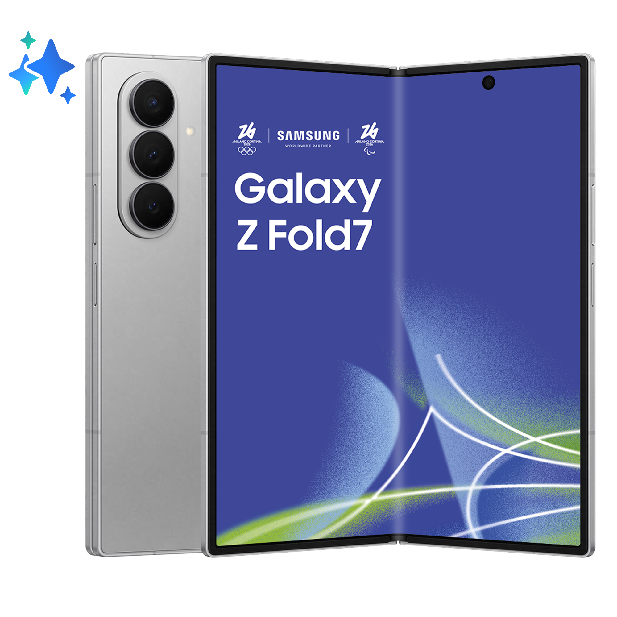 Samsung Smartphone Galaxy Z Fold7 512GB 12GB RAM 5G Dual SIM Silver Shadow, SM-F966BZSCEUE