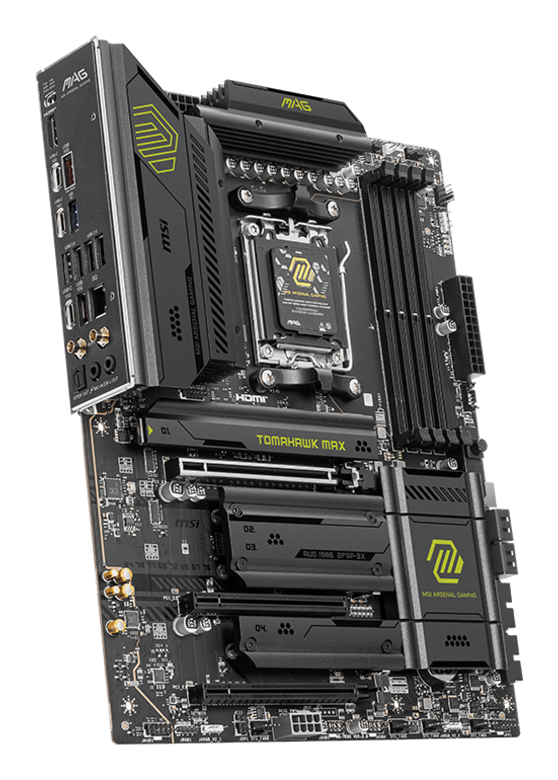 MSI Placa de baza MAG B850 Tomahawk Max WiFi Mainboard, Sockel AM5, AMD B850, ATX, DDR5, 7E62-002R - imagine 4
