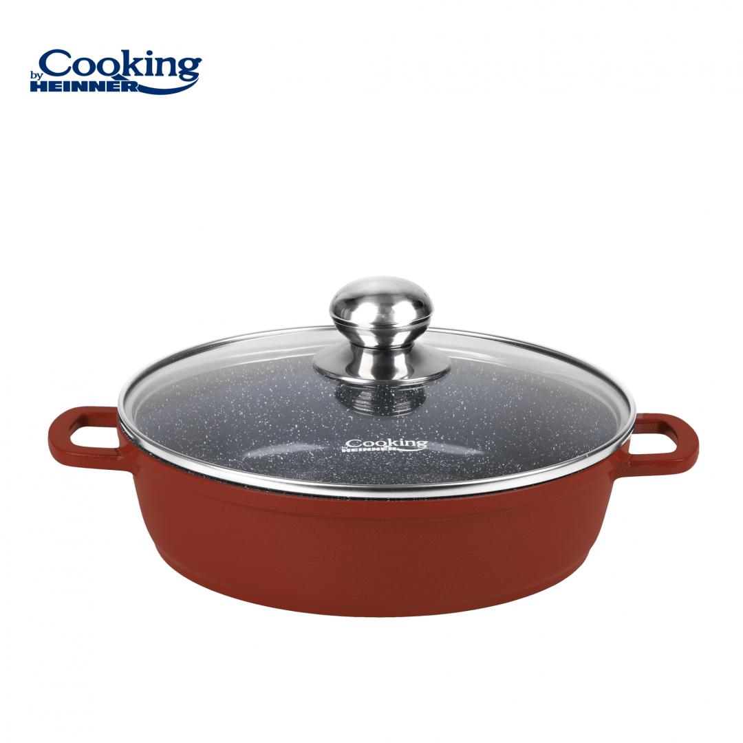 HEINNER CRATITA ALUMINIU+CAPAC 24X6.5CM, 2.6L, CALABRIA, COOKING BY, HR-JLG-J24JCR