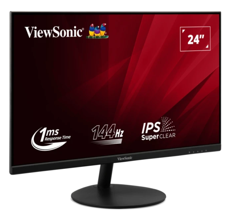 VIEWSONIC Monitor Gaming, 23.8", 1920 x 1080 pixeli, Black, VA24E2-H