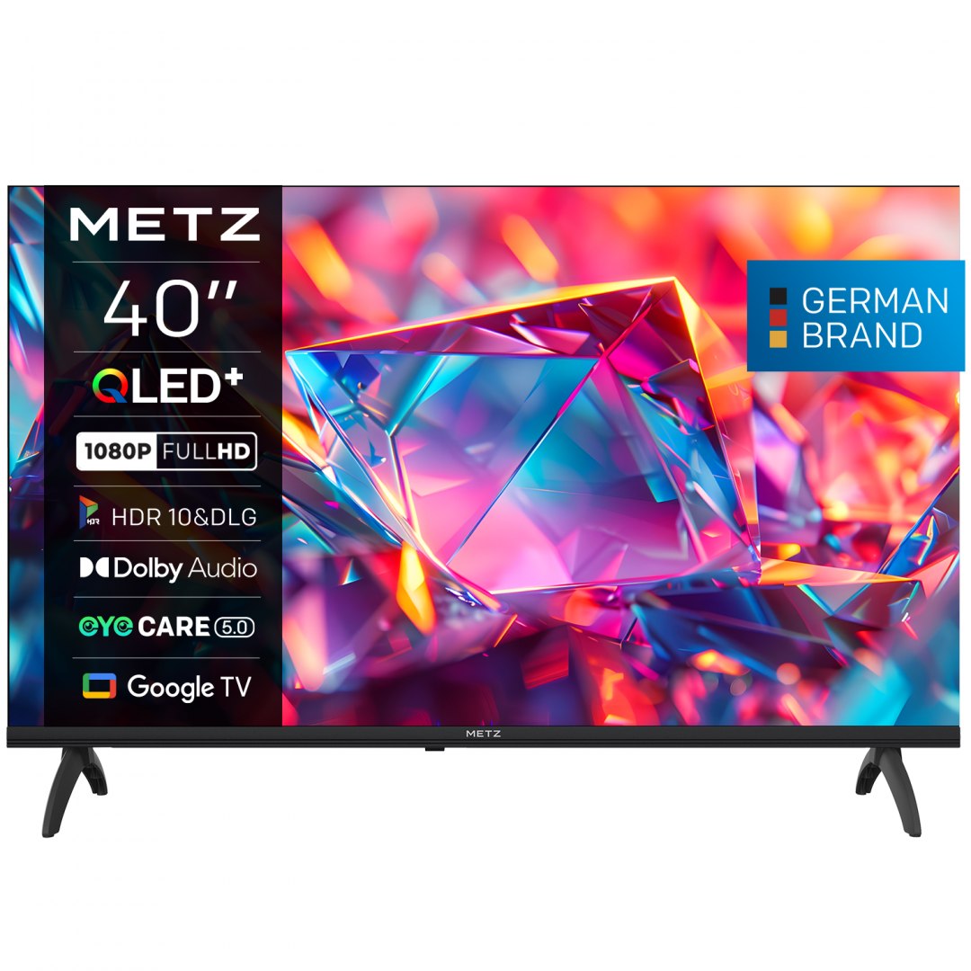 METZ Televizor QLED, 100 cm, Smart Google TV, FHD, 40MQH7030Z