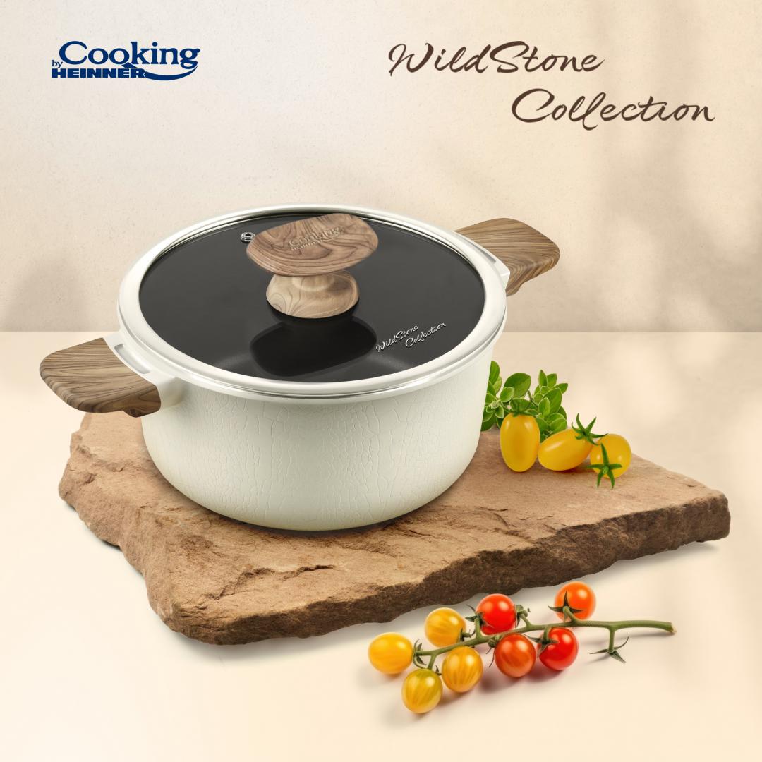 HEINNER CRATITA ALUMINIU+CAPAC 20x9.5CM,2.5 L, WILD STONE, COOKING BY, HR-JLG-WC20 - imagine 4