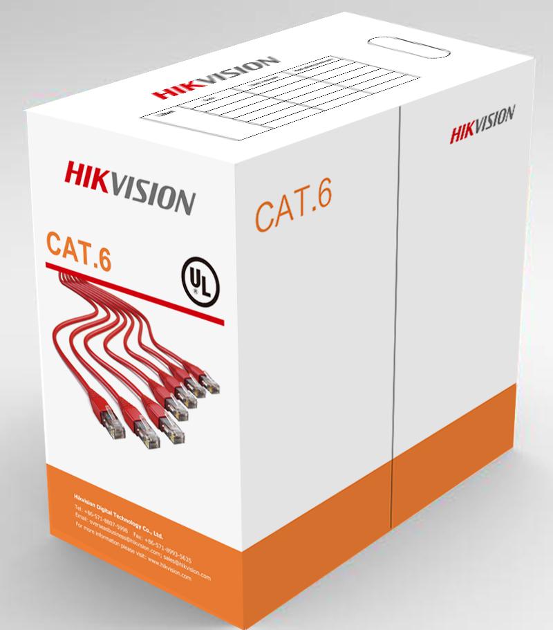 HIKVISION Cablu U/UTP cat.6, 23AWG, material cupru integral, ANSI/TIA-568-C.2 PVC, cutie, DS-1LN6-UU
