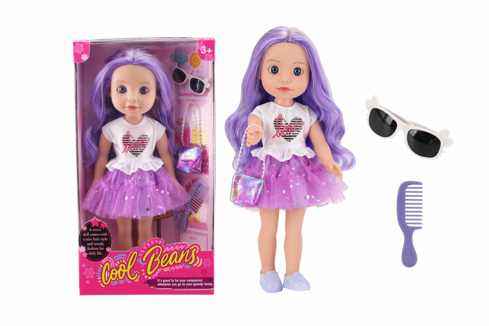 MomKi PAPUSA FASHION CU ACCESORII, MOV, MOMKI683771