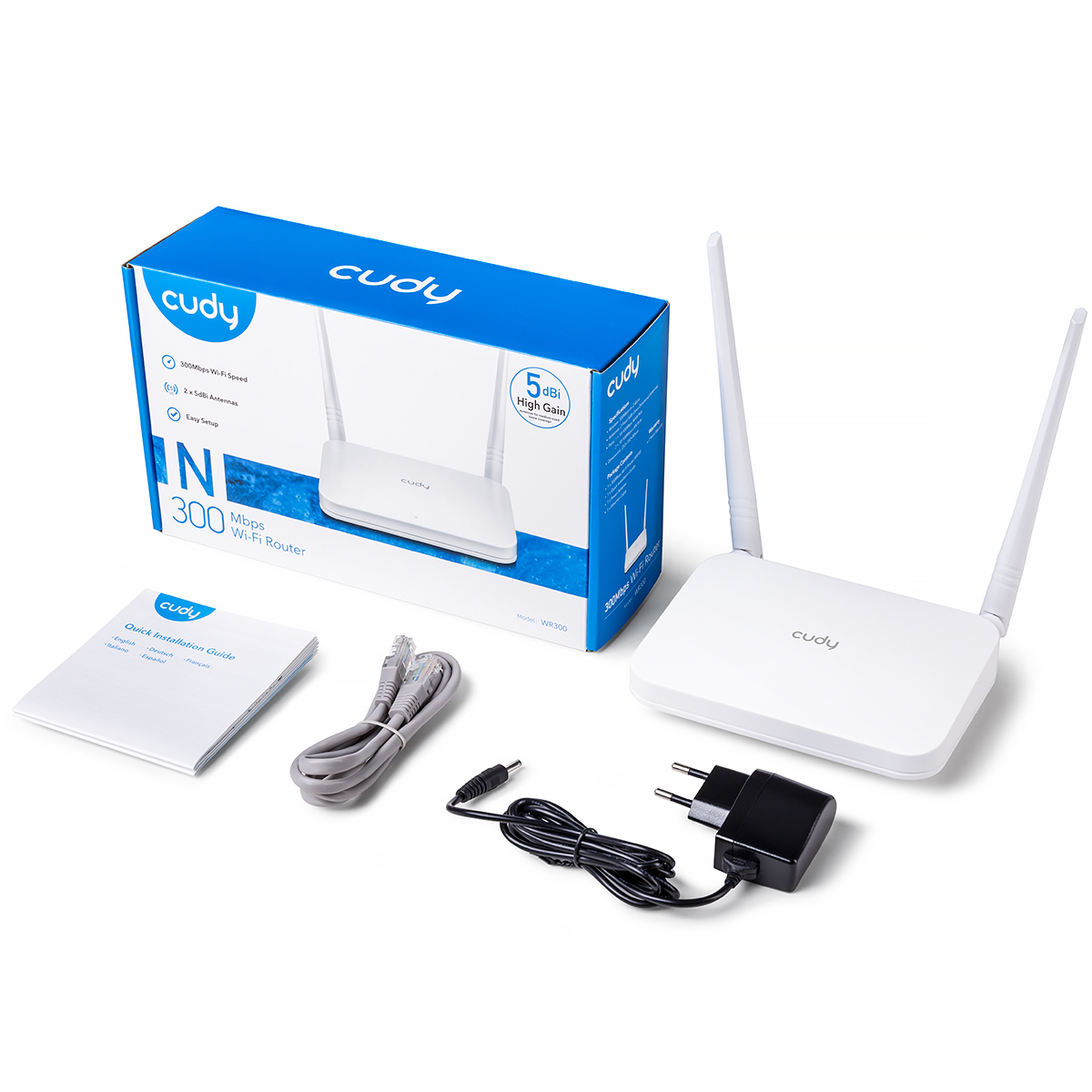 Cudy N300 Wi-Fi Router, WR300 - imagine 4