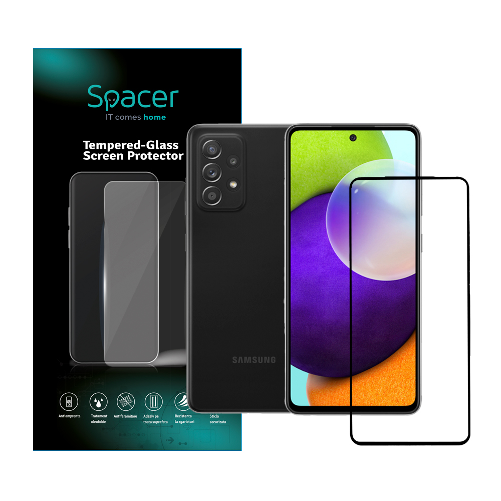 SPACER FOLIE STICLA pentru Samsung Galaxy A52S, grosime 0.3mm, acoperire totala, SPPG-SM-GX-A52S-TG