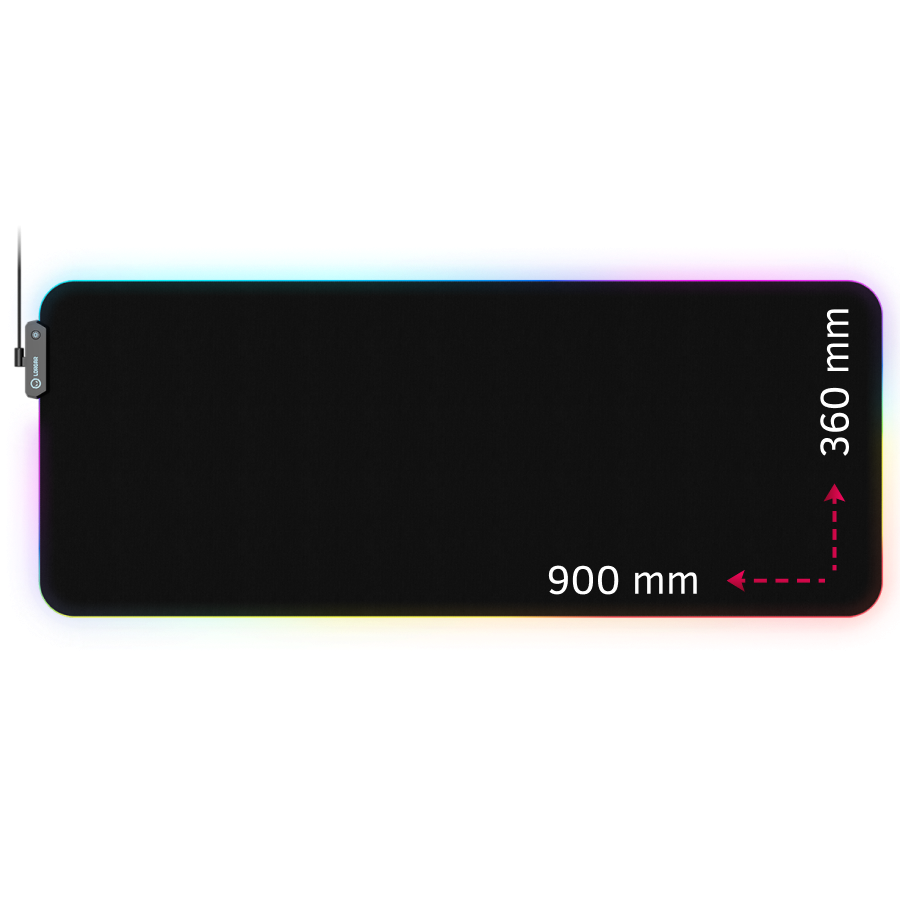 LORGAR Steller 919, Gaming mouse pad, High-speed surface, anti-slip rubber base, RGB, LRG-GMP919