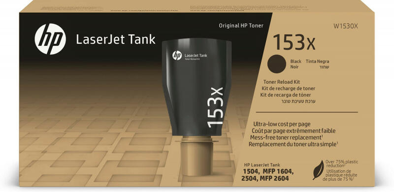 HP Toner Original Black, nr.153X pentru LaserJet Tank 2504dw|LaserJet Tank MFP 2604sdw, 5k, W1530X