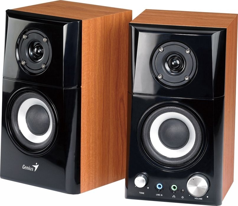 Genius BOXE 2.0, RMS: 14W (2 x 7W), black&cherry wood, "SP-HF500A II", 31730032400