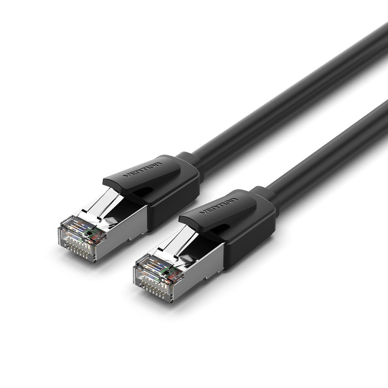 Vention Patch cord SFTP, Cat. 8, RJ-45 (T) la RJ-45 (T), 1m, AWG 28, 40 Gbps, ecranat, negru, IKKBF