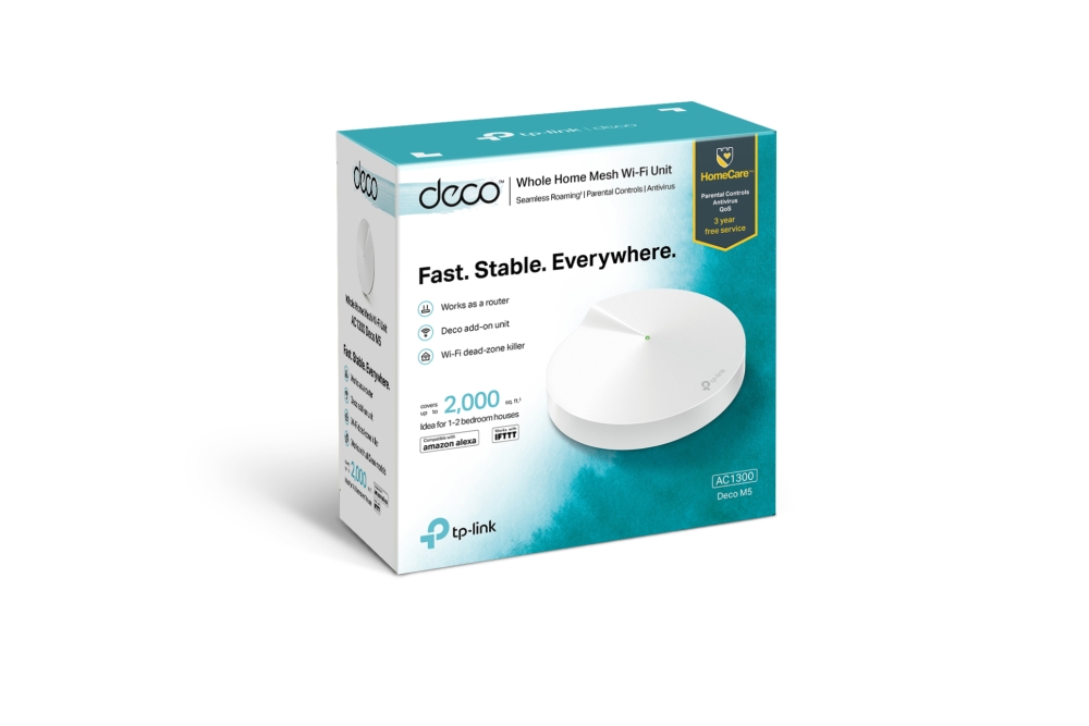 Tp-Link MESH, wireless, router AC1300, pt interior, 1300 Mbps, port LAN, WAN, 2.4, Deco M5(1-pack) - imagine 5