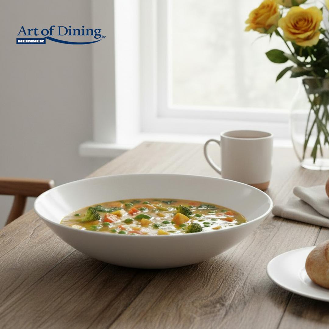 HEINNER SERVICIU MASA DIN OPAL ALB 18 PIESE, ELYA, ART OF DINING, HR-AHL-18EL - imagine 7