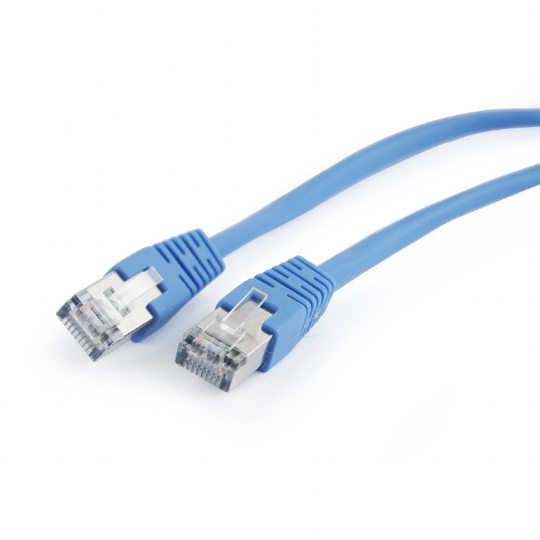 Gembird PATCH CORD FTP Cat5e, cupru-aluminiu, 0.5 m, albastru, AWG26, ecranat, PP22-0.5M/B