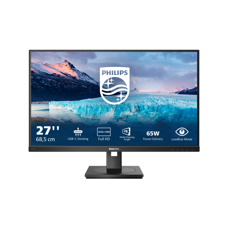 PHILIPS Monitor Consumer, 27", 1920 x 1080 pixeli, Black, 273S1/00