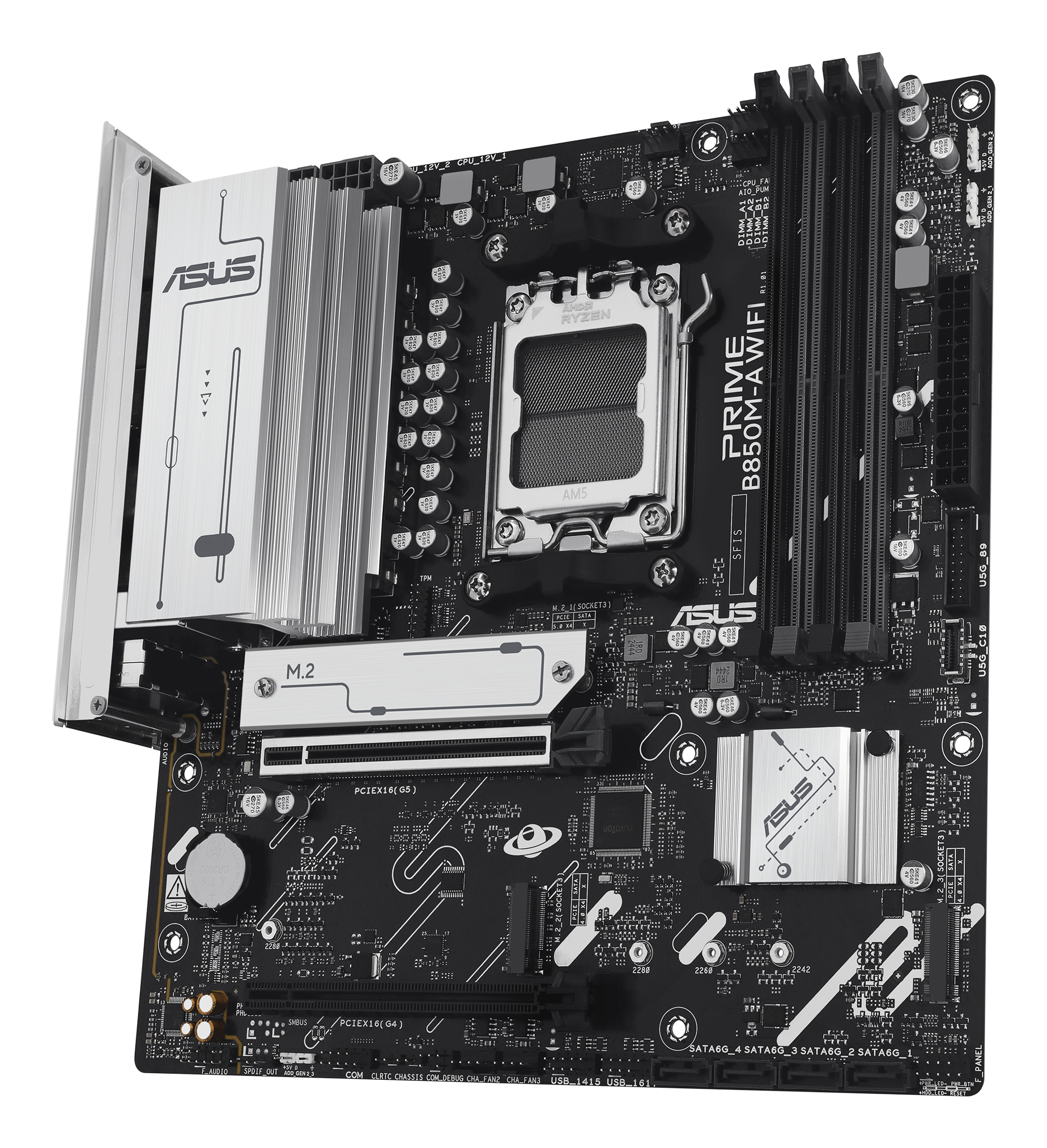 Asus MB AMD B850 SAM5 MATX/, PRIME B850M-A WIFI - imagine 6