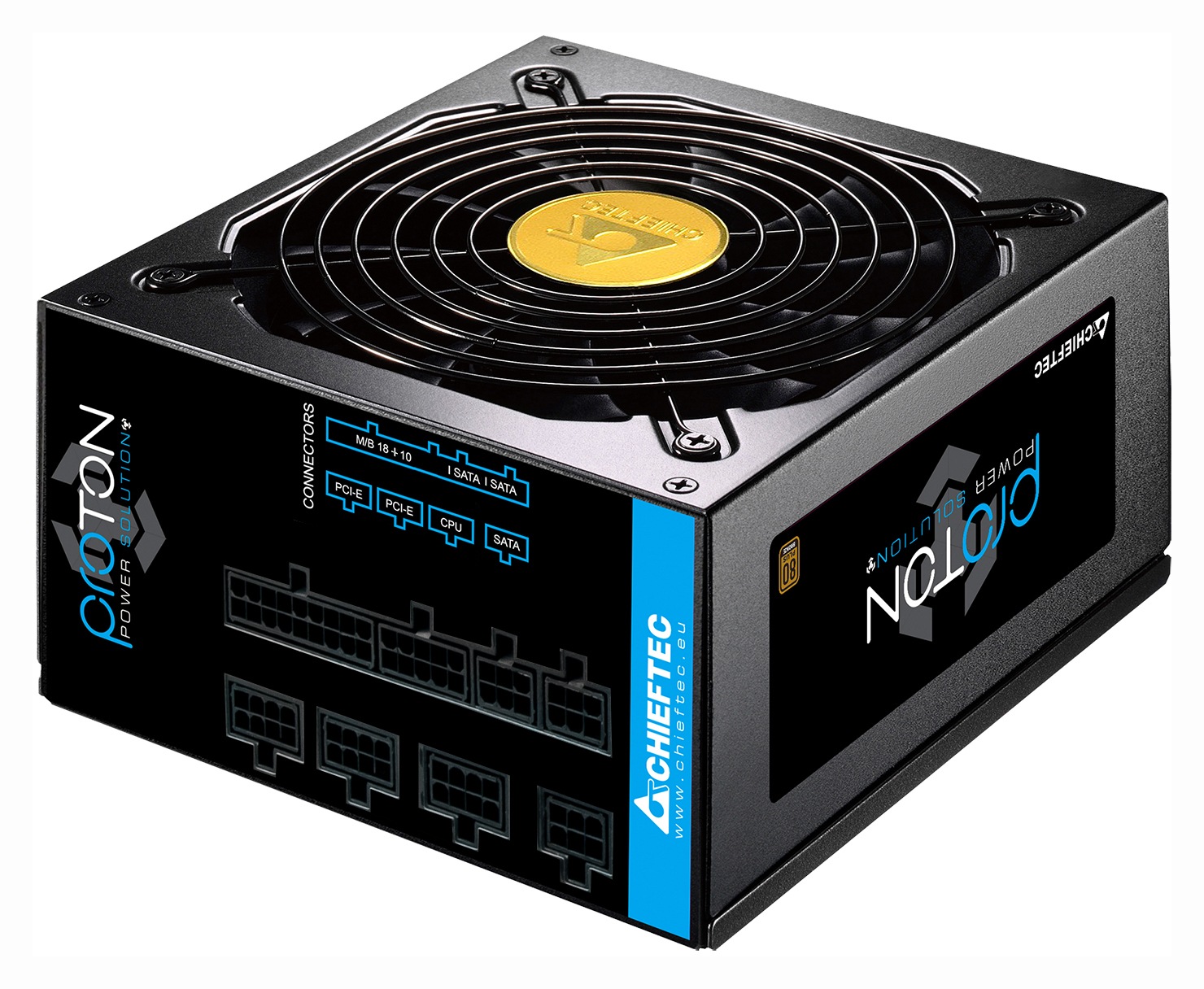 CHIEFTEC SURSA PROTON 750 W, modulara, certificare 80 Plus Bronze, ventilator 140 mm x 1, BDF-750C