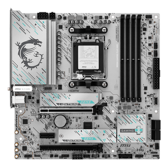 MSI AM5 mATX MB, B850M GAMING PLUS WIFI - imagine 2