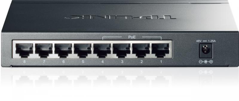 TP-LINK Switch, 8 port, 10/100/1000 Mbps, TL-SG1008P - imagine 2