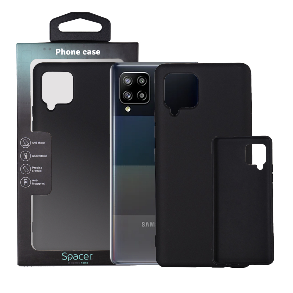 SPACER Husa Samsung Galaxy A42, negru, grosime 1.5mm, material flexibil TPU, SPPC-SM-GX-A42-TPU