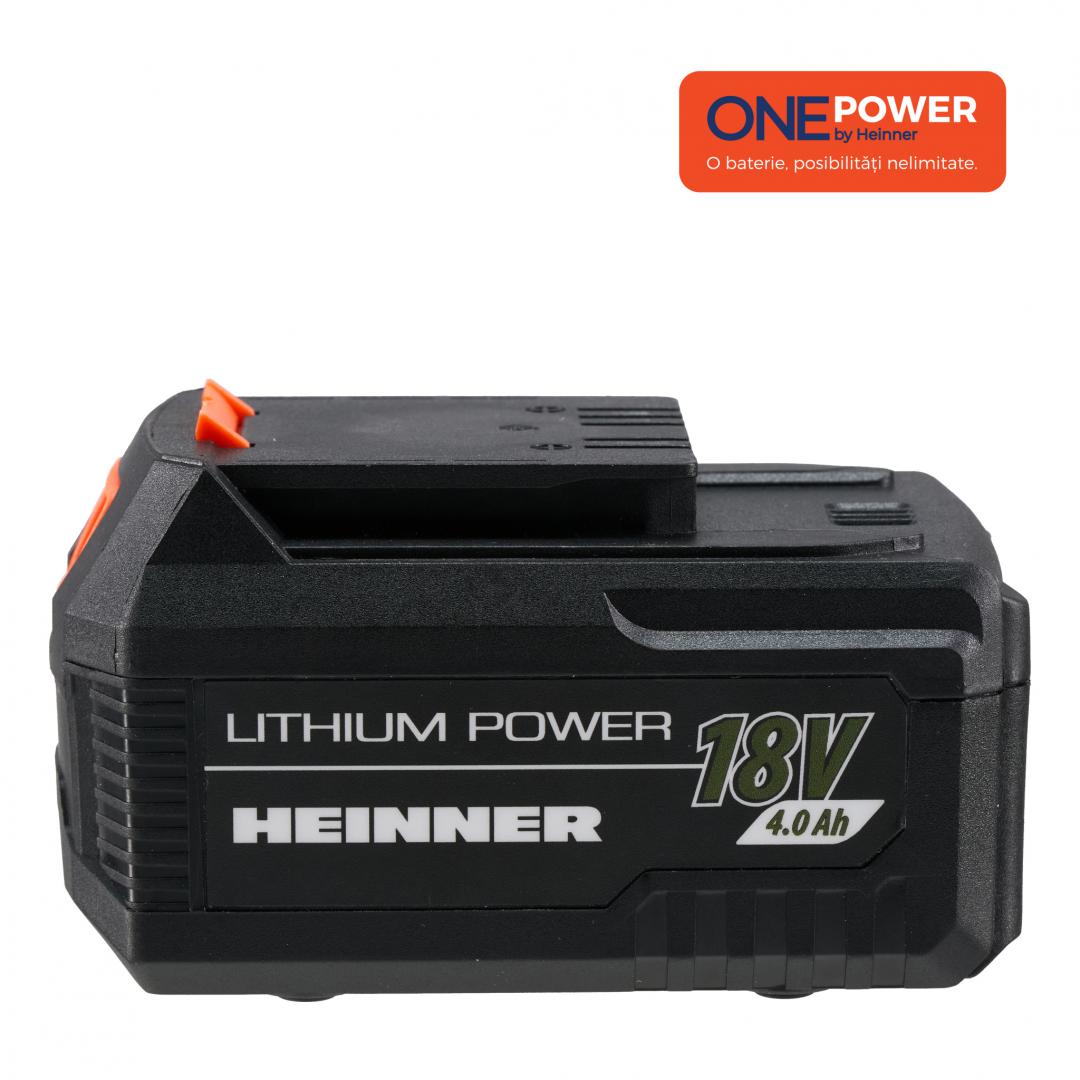 HEINNER ONE POWER by ACUMULATOR 18V 4.0Ah LI-ION, HR-LAC002 - imagine 3