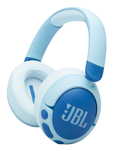 JBL JR470NC Bluetooth 5.3 Wireless On-Ear pentru copii Albastru", JBL-JR470NC-BLU