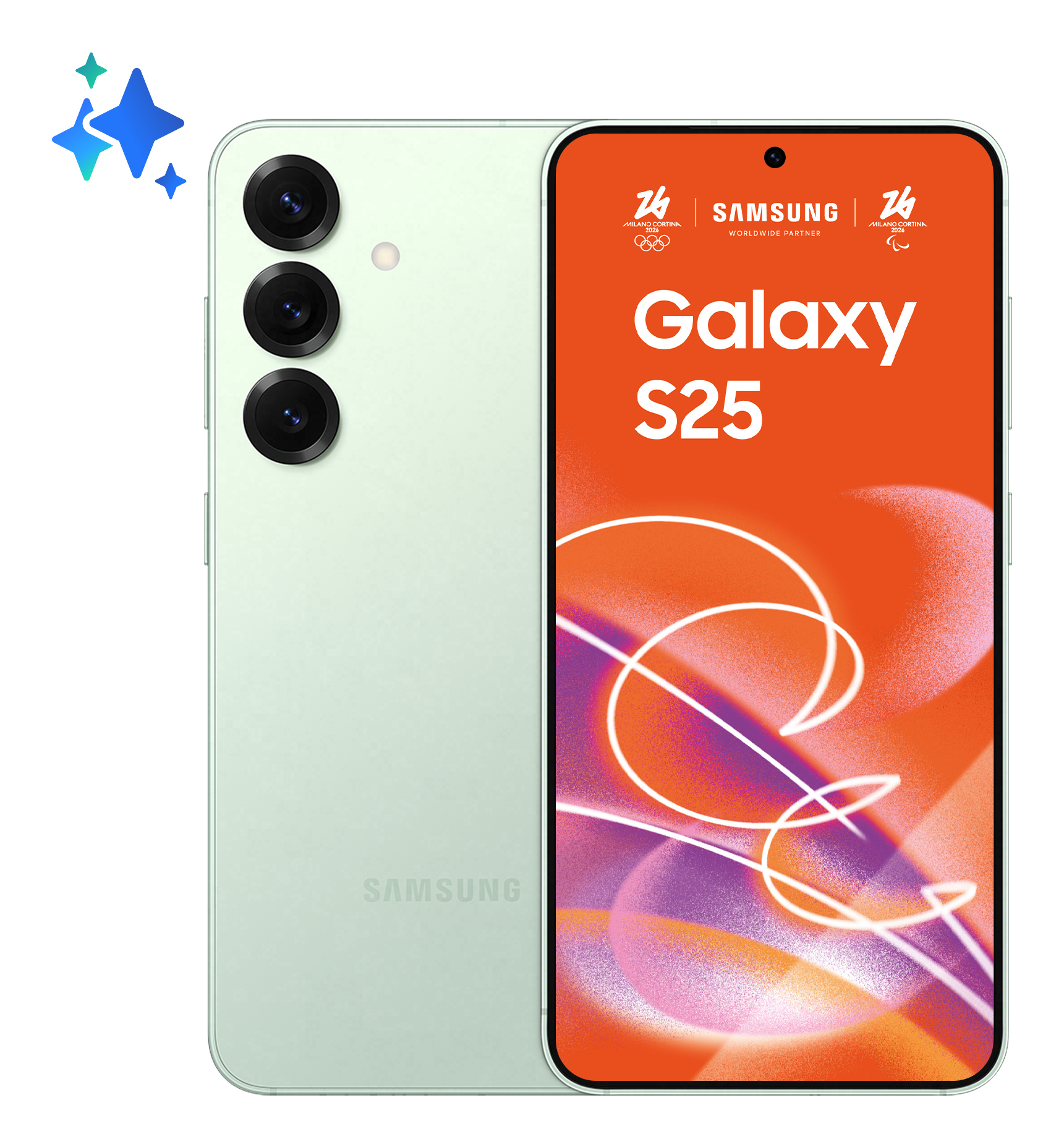 Samsung Smartphone Galaxy S25 128GB 12GB RAM 5G Dual SIM Mint, SM-S931BLGDEUE