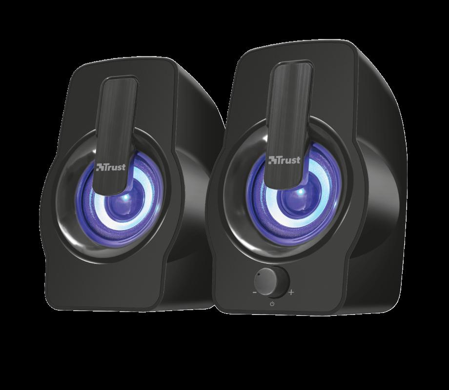 TRUST Boxe Stereo Gemi RGB 2.0 Speaker, 6W, negru, TR-22948