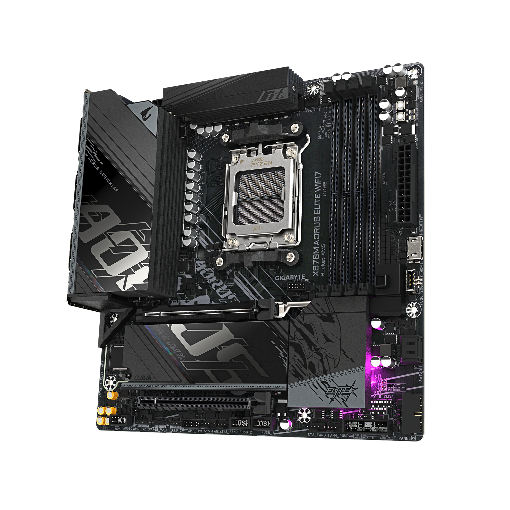 Gigabyte X870M AORUS ELITE WIFI7, X870M A ELITE WF7 - imagine 3
