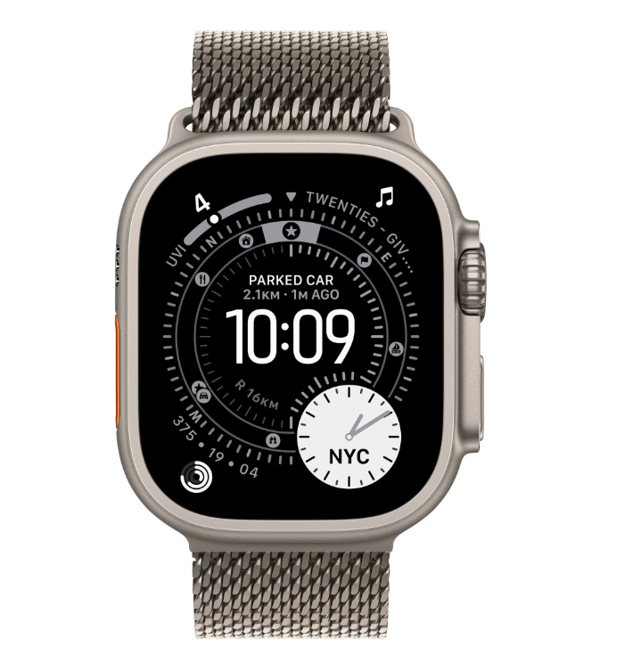 APPLE Watch Ultra 3 GPS + Cellular 49mm Natural Titanium Case with Natural Titanium, MF0E4QP/A